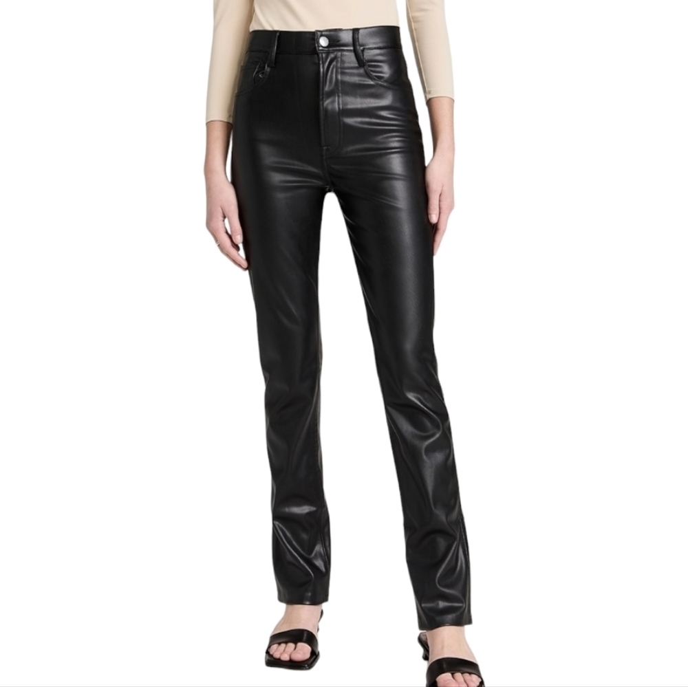 7 For All Mankind Faux Leather Slim Pants - Size Large